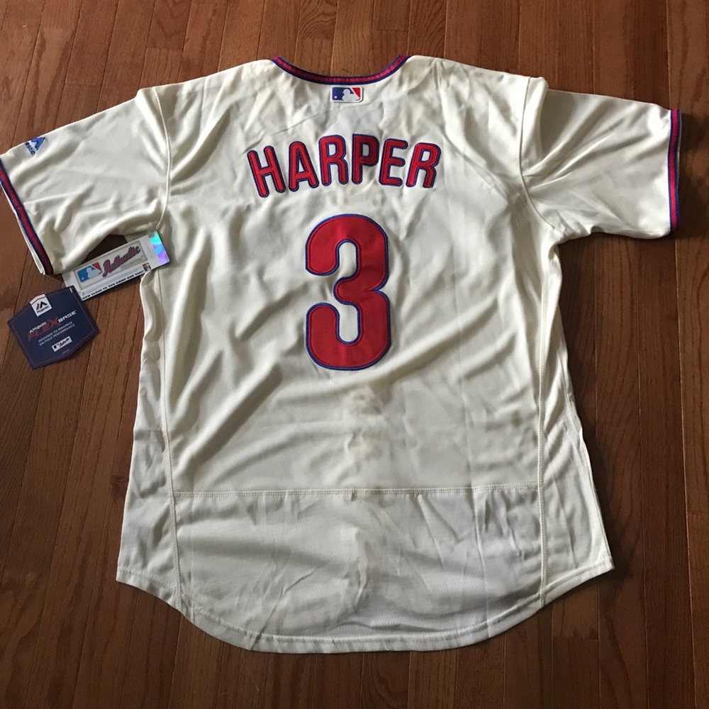 Bryce Harper Cream Home Jersey